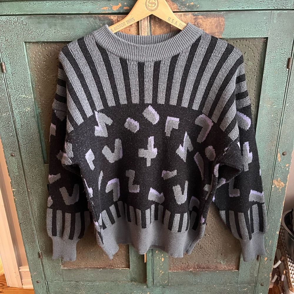Vintage Mondi West German Abstract Sweater